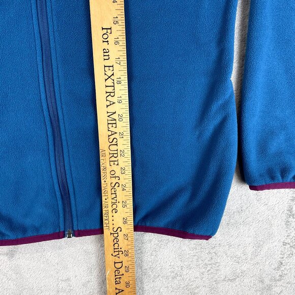 COLUMBIA Mens Fleece Jacket Full Zip Blue Lightweight Outdoor Pockets Large - Picture 9 of 9